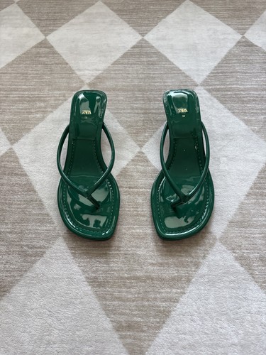 Zara sandaletten grün - zara,