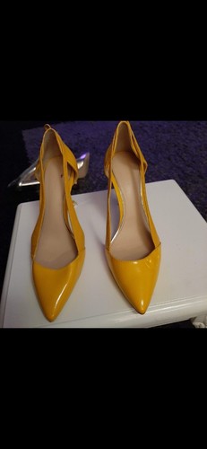 Yellow zara heels - yellow,