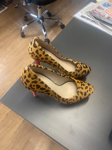 Zara leopard high heels - zara, mit