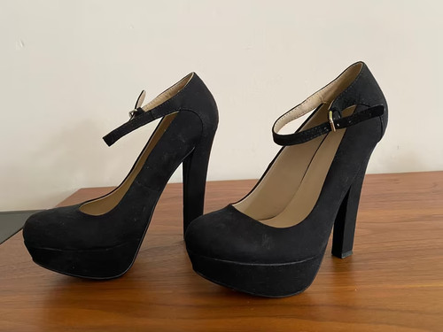 Zara echtleder high heels - zara,